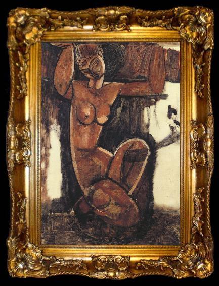 framed  Amedeo Modigliani Caryatid (mk39), ta009-2